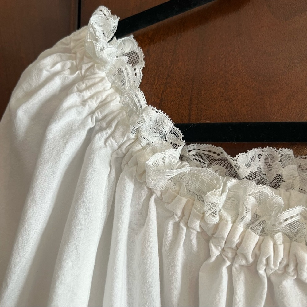 Handmade vintage Edwardian style lace trim blouse/top - Picture 2 of 4